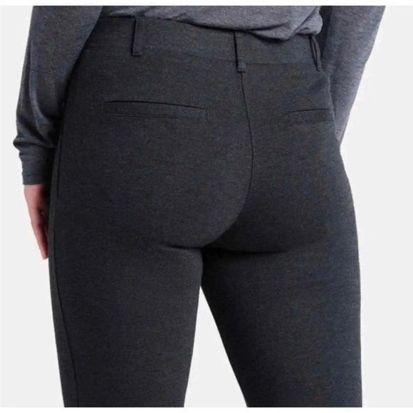 Betabrand Classic Bootcut Dress Yoga Charcoal Gray Pants Large Petite - Picture 3 of 11